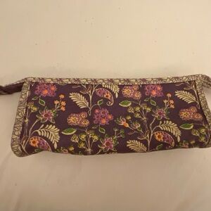 Vintage Fossil Brand Clutch Wristlet with Floral Design -